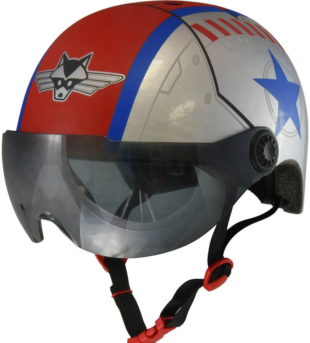Шлем детский C-Preme Raskullz Flying Ace (Silver/Red) 7128293