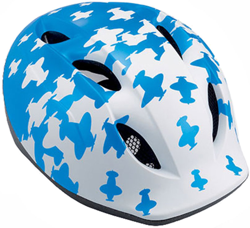 Велосипедный шлем MET SUPER BUDDY white-blue airplanes 3HELM 19 MO BB