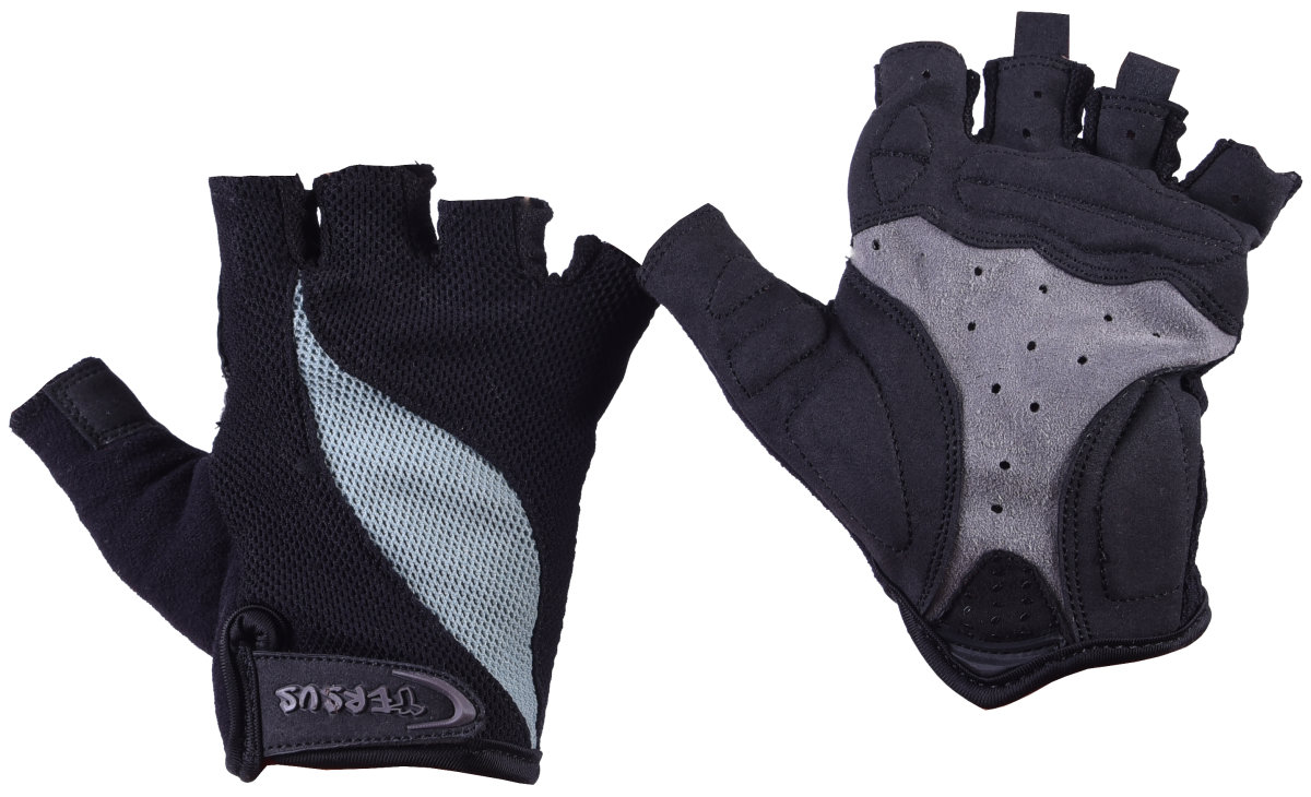 Велосипедные перчатки Tersus RAY black-grey RS514BLKGRL, RS514BLKGRM