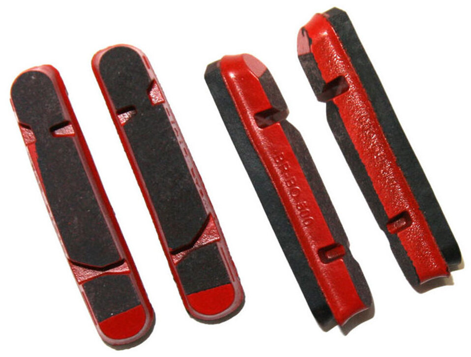 Тормозные колодки Campagnolo BR-701X2 Brake Pads (4pcs) красно-черные BR-701X2
