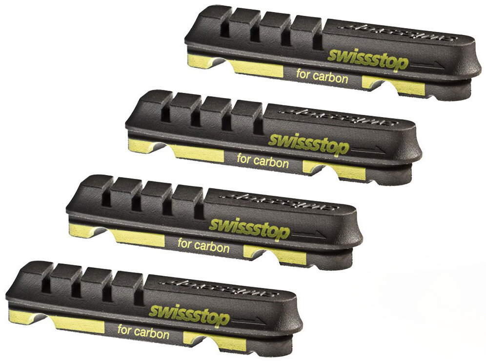 Тормозные колодки SwissStop FlashPro Evo Prince Carbon Rims 2pairs (Black/Yellow) SWISS P100003762