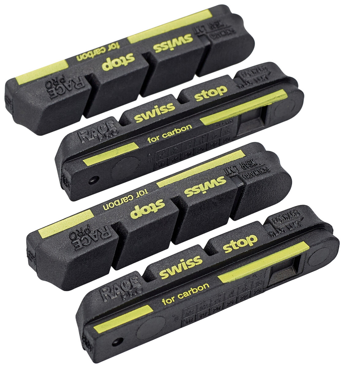 Тормозные колодки SwissStop RacePro Prince Carbon Rims 2pairs (Black/Yellow) SWISS P100003206
