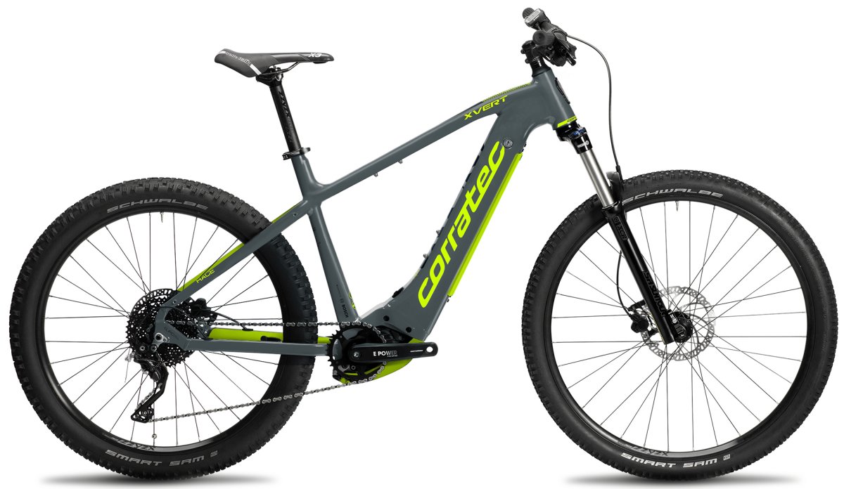 Велосипед Corratec E-Power X-Vert Race Trinity Gent Gray/Neon Green/Dark Blue BK26405-44gGdb0, BK26405-54gGdb0, BK26405-49gGdb0