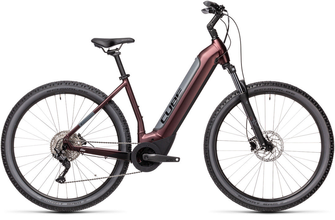 Велосипед Cube Nuride Hybrid Pro 500 berry´n´grey 432711-50 Easy Entry, 432711-54 Easy Entry