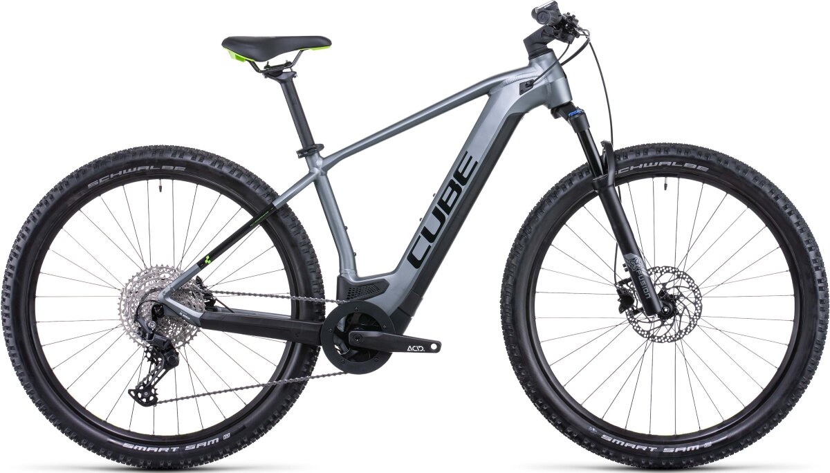 Велосипед Cube Reaction Hybrid Pro 500 flashgrey'n'green 534101-29-21, 534101-29-19