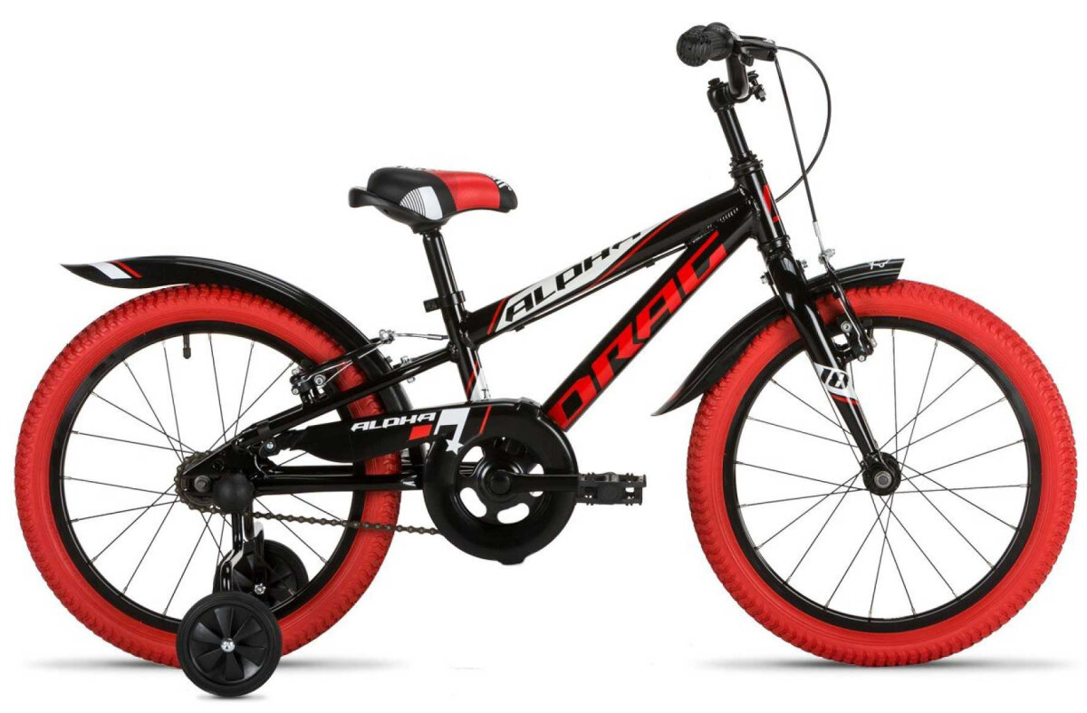 Велосипед Drag 16 Alpha (Black/Red) 1000898