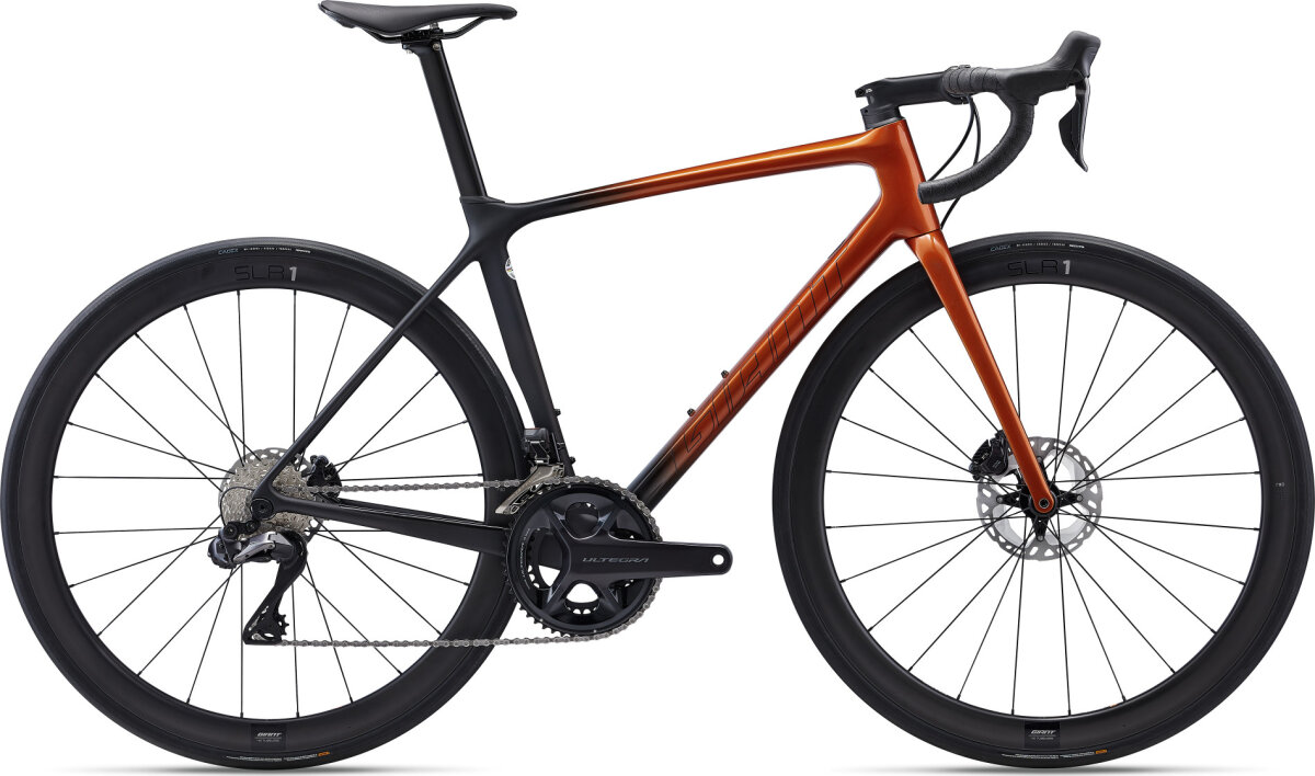 Велосипед Giant TCR Advanced Pro Disc 0 Ultgra Di2 (Gloss Amber Glow/Matte Carbon) 2200308106