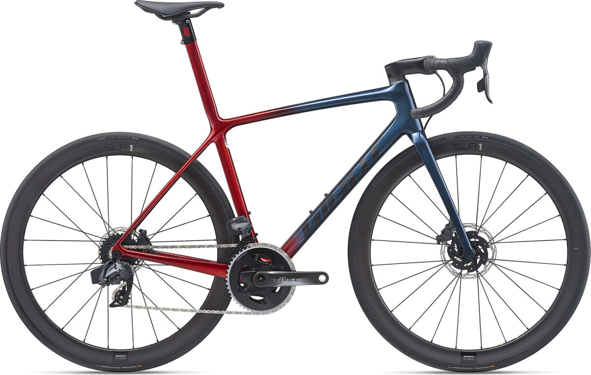 Велосипед Giant TCR Advanced SL 1 Disc (Gloss Cosmos Navy/Gloss Metallic Red/Matte Black) 2100002106