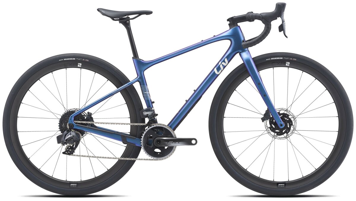 Велосипед Liv Devote Advanced Pro (Chameleon Blue/Reflective Mushroom) 2102023103
