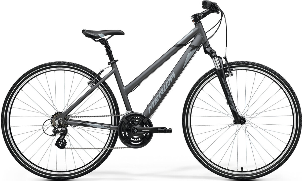 Велосипед Merida Crossway 10-V L Silk Anthracite (Grey/Black) A62211A 00875