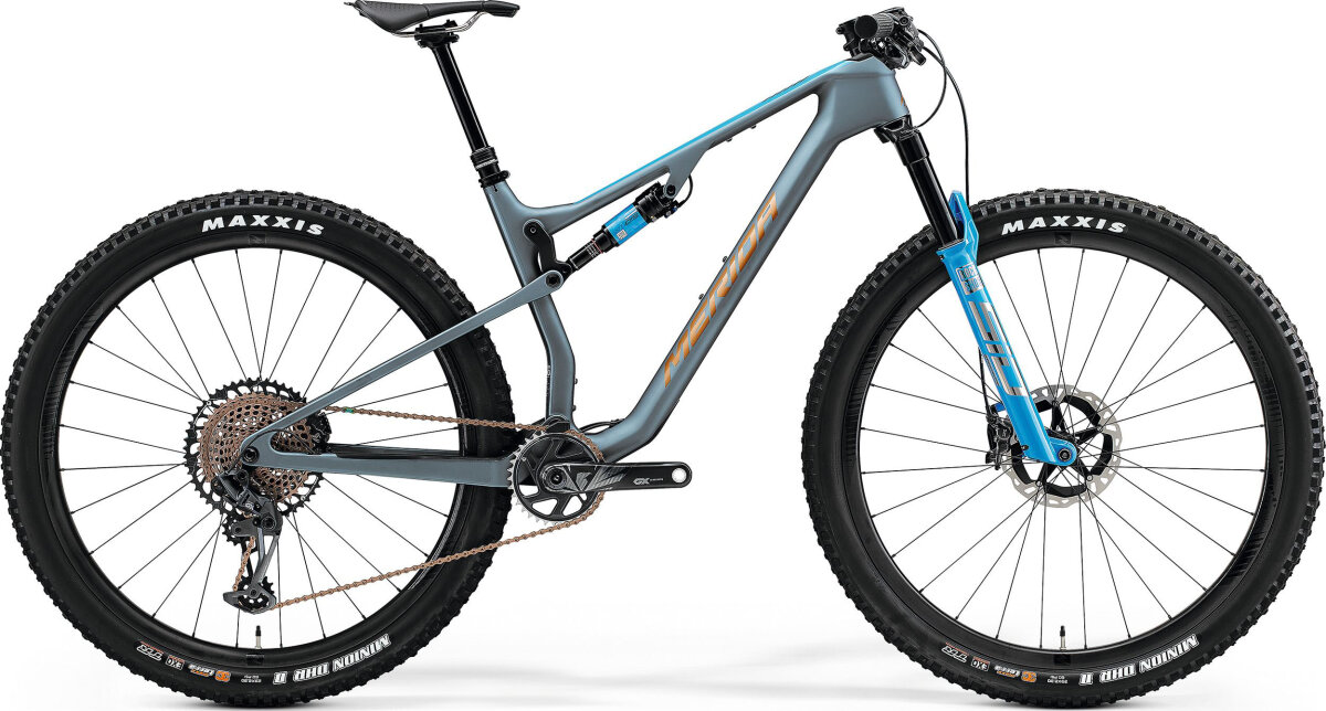 Велосипед Merida Ninety-Six 8000 Mat Steel Blue (Glossy Brown) 6110886253