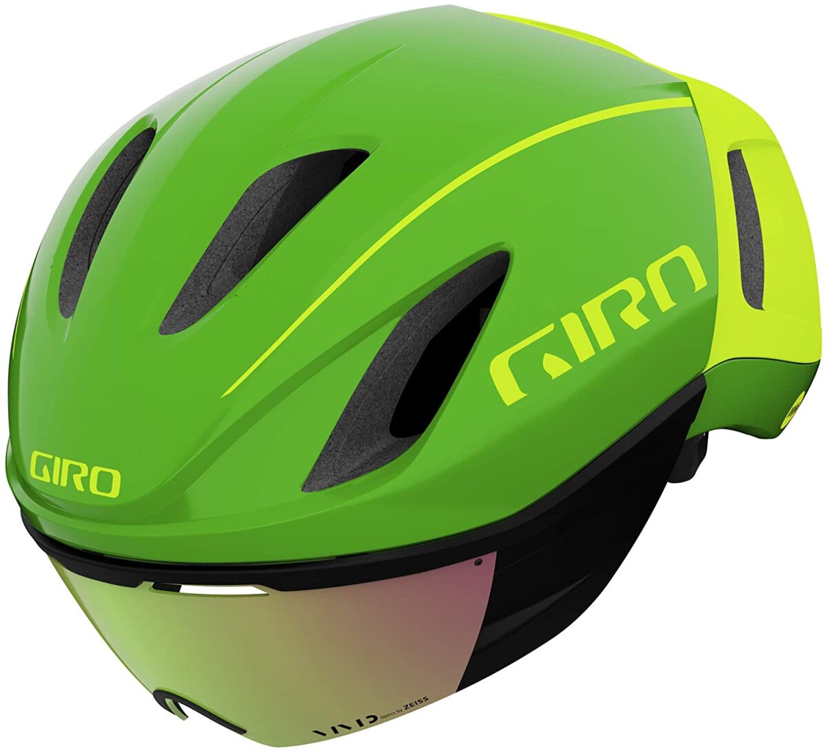 Велосипедный шлем Giro Vanquish MIPS (Matte Ano Green/Highlight Yellow) 7129066SMP