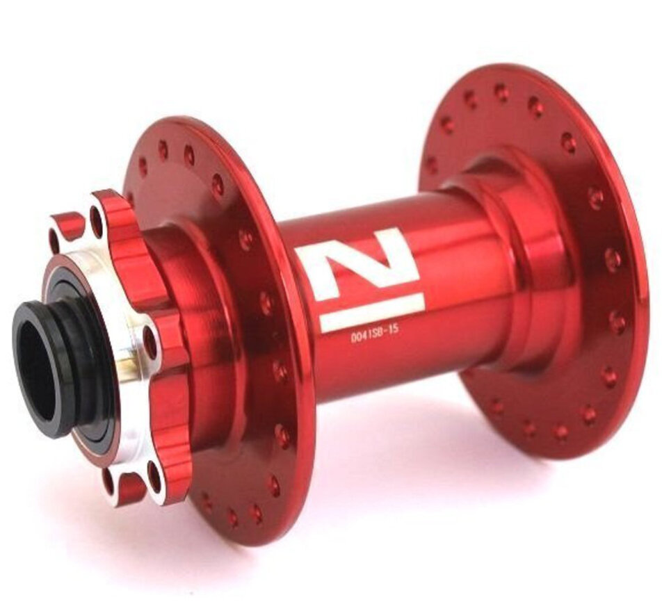 Втулка передняя Novatec D041SB 15x110mm Boost, 32H красная NT100203