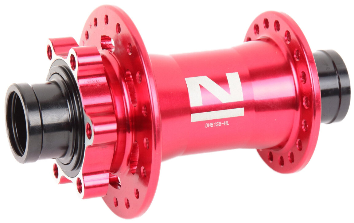 Втулка передняя Novatec DH61SB-HL 20x110mm Boost, 36H красная NT100229