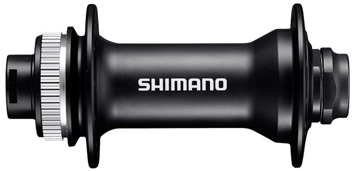 Втулка передняя Shimano Deore HB-MT400, 15x110mm Boost E-Thru, 32h (Black) EHBMT400BBX