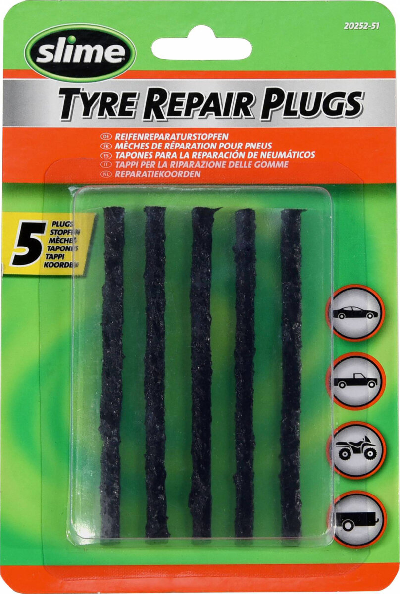 Заплатки Slime Tyre Repair Plugs (5 pcs) 20252-51