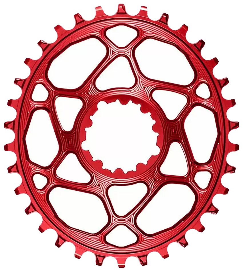 thumbnail image 2 of AbsoluteBLACK Red Oval Chainring For SRAM – Boost Your Mountain Bike’s Performance! 2 of 4