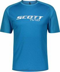 Джерси велосипедный Scott Trail Tuned Short Sleeve Shirt (Atlantic Blue/White)