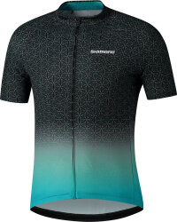 Джерси велосипедный Shimano Team Short Sleeve Jersey (Black/Green)