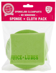 Губка и микрофбра Juice Lubes Sponge + Cloth Pack (Green)