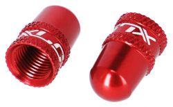 Комплект колпачков ниппеля XLC PU-X16 Valve Cap красный
