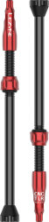 Комплект ниппелей Lezyne CNC TLR Valves 80mm (2 pcs) черно-красный