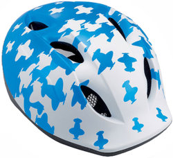Велосипедный шлем MET BUDDY white-blue airplanes
