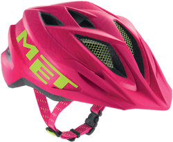 Велосипедный шлем MET CRACKERJACK pink-green texture
