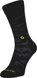  Scott Trail Camo Crew Socks (Black/Sulphur Yellow)