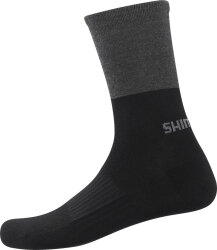 Носки велосипедные Shimano Original Wool Tall Socks (Black/Gray)