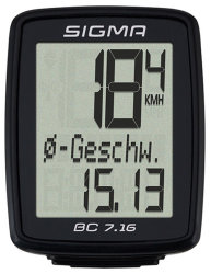 Велокомп'ютер Sigma Sport BC 7.16 black
