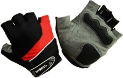 Велосипедные перчатки Tersus LUKE red/black