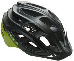 Велосипедний шолом Tersus RACE matt black-azure-lime