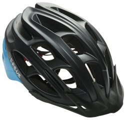 Велосипедный шлем Tersus RACE matt black-azure-coral