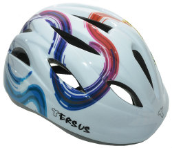 Велосипедный шлем Tersus RIDER white rainbow