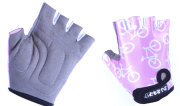 Велосипедные детские перчатки Tersus KIDS BIKE pink-white
