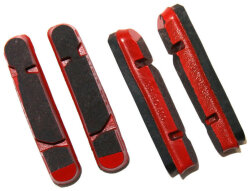 Тормозные колодки Campagnolo BR-BO500 Brake Pads (4pcs) красно-черные