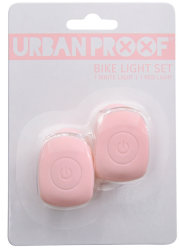 Мигалки передняя + задняя Urban Proof SILICON pastel pink