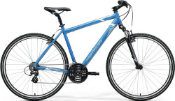 Велосипед Merida Crossway 10-V Blue (Steel Blue/White)