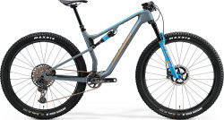 Велосипед Merida Ninety-Six 8000 Mat Steel Blue (Glossy Brown)