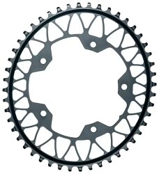   absoluteBLACK Gravel Oval 5H Chainring (Grey)