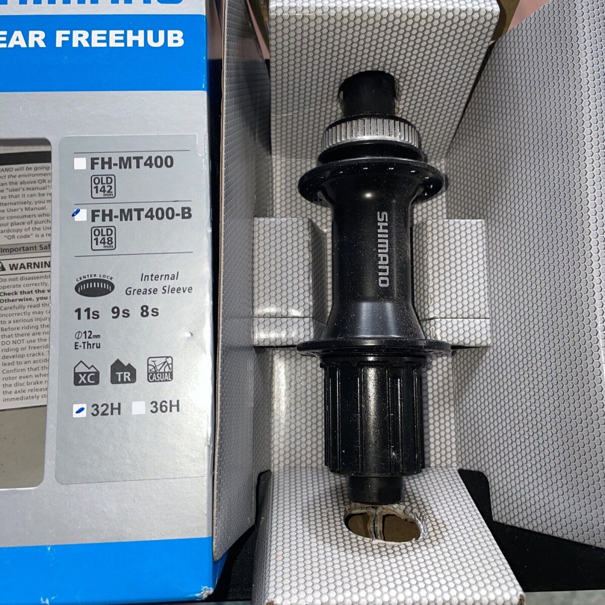 Втулка задняя Shimano Altus FH-MT400-B 148x12mm Boost TA