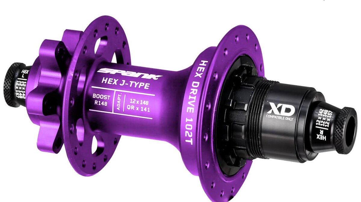 Втулка Spank HEX J-TYPE Boost R148 HG 32H, задня, Purple