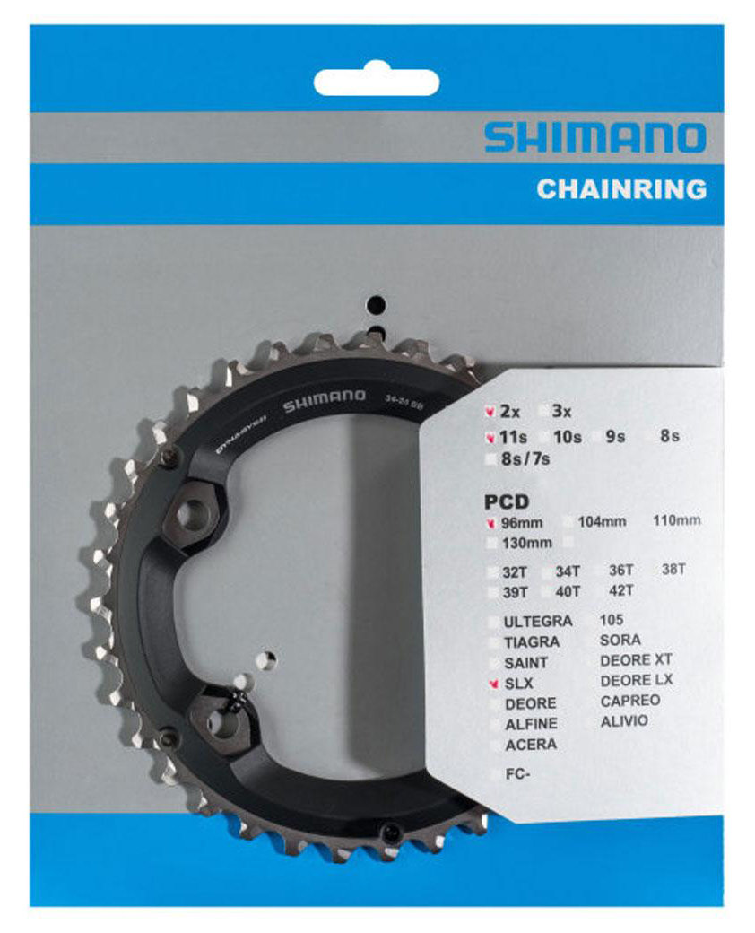 Звезда шатунов Shimano SLX FC-M7000-2, 38T Черный Y1VG98030 VeloOnline