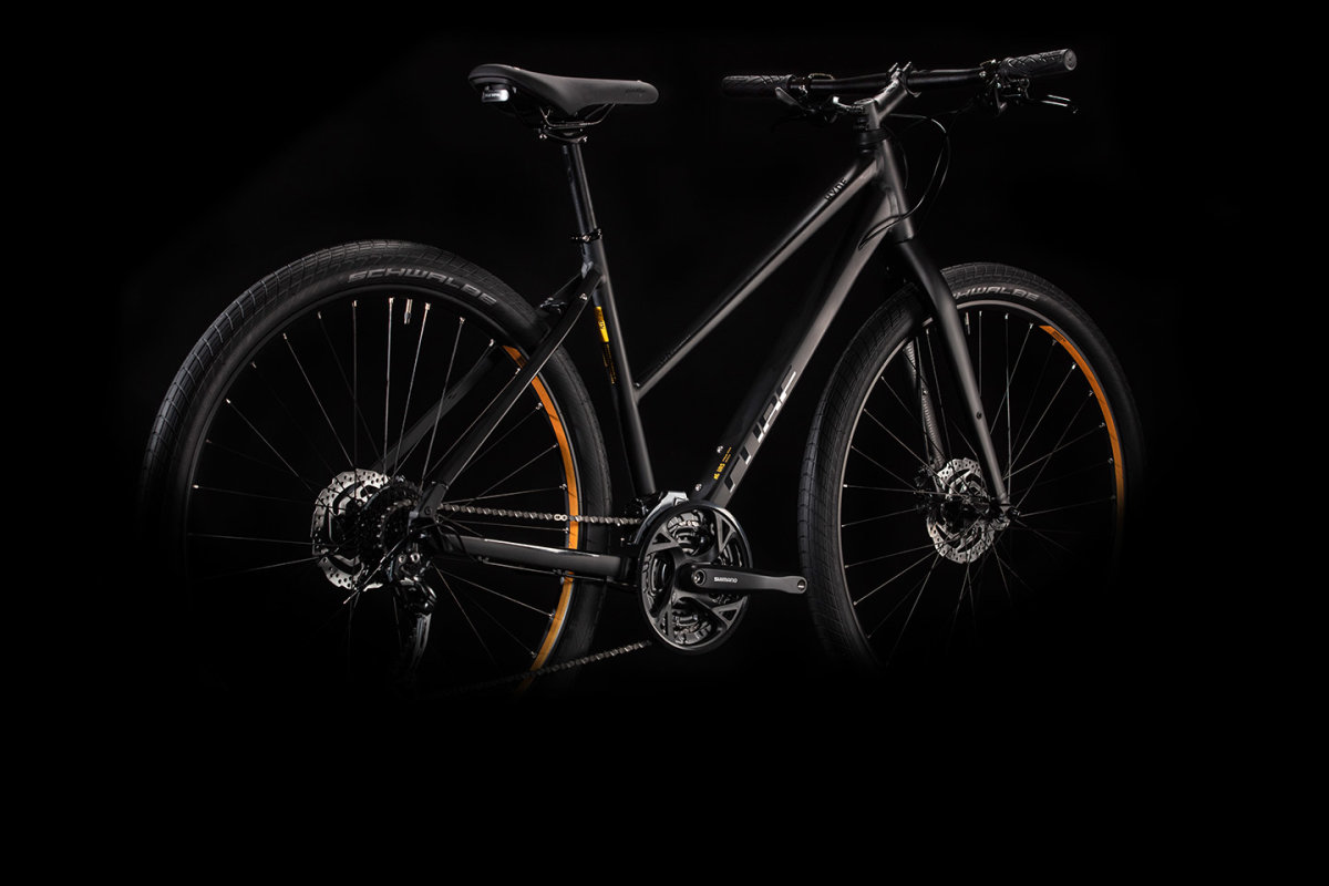 Велосипед Cube Hyde black'n'yellow чорний 347100-50 VeloOnline
