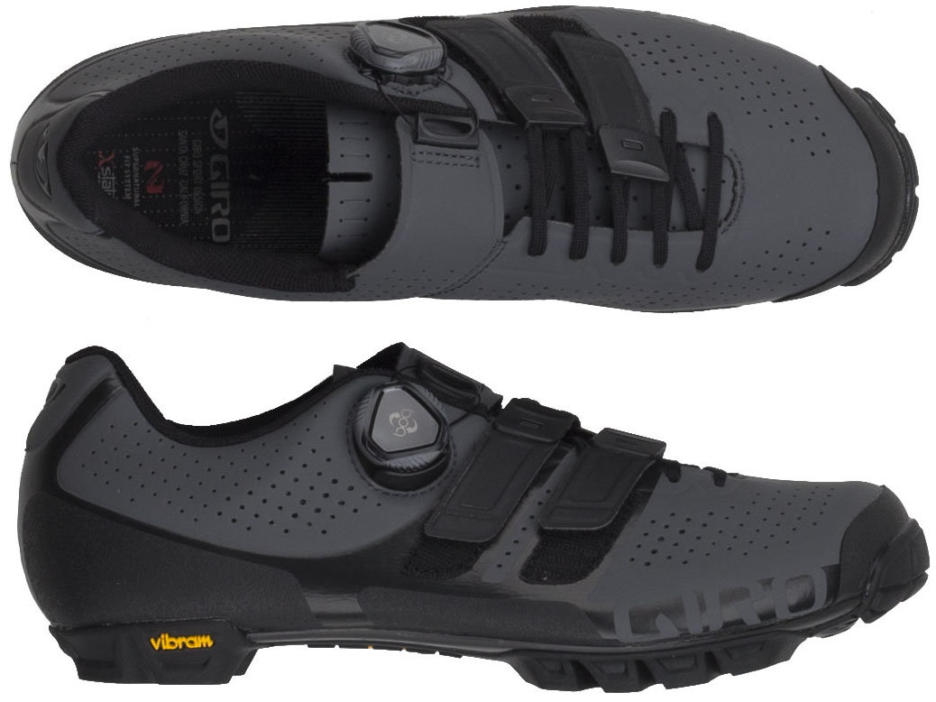 GIRO CODE TECHLACE　DARKSHADOW/BLACK　EU44 Велотуфлі Giro CODE TECHLACE dark shadow-black чорний 7089684