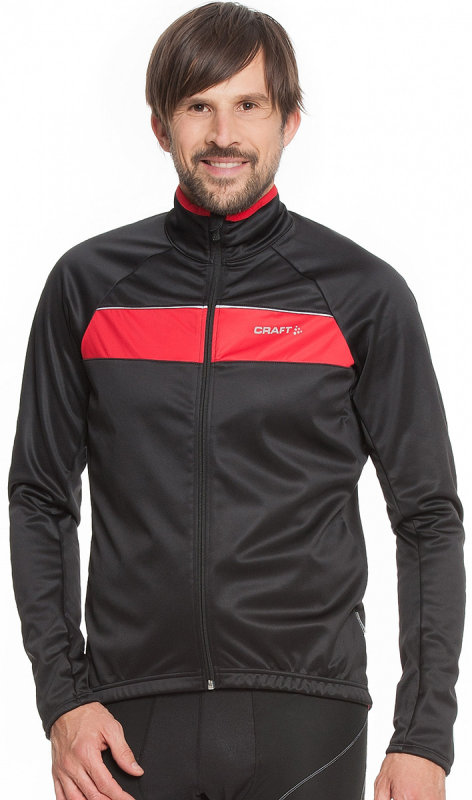 ウェア CRAFT Siberian Cycle Jacket Велокуртка Craft SIBERIAN JACKET black-bright red чорний 1903665