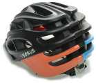 Велосипедный шлем Tersus RACE matt black-azure-coral Tersus Race back1 18-IRM06-T022-M/L
