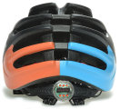 Велосипедный шлем Tersus RACE matt black-azure-coral Tersus Race back 18-IRM06-T022-M/L