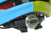 Велосипедный шлем Tersus RACE matt black-azure-lime Tersus RACE light 18-IRM06-T023-M/L